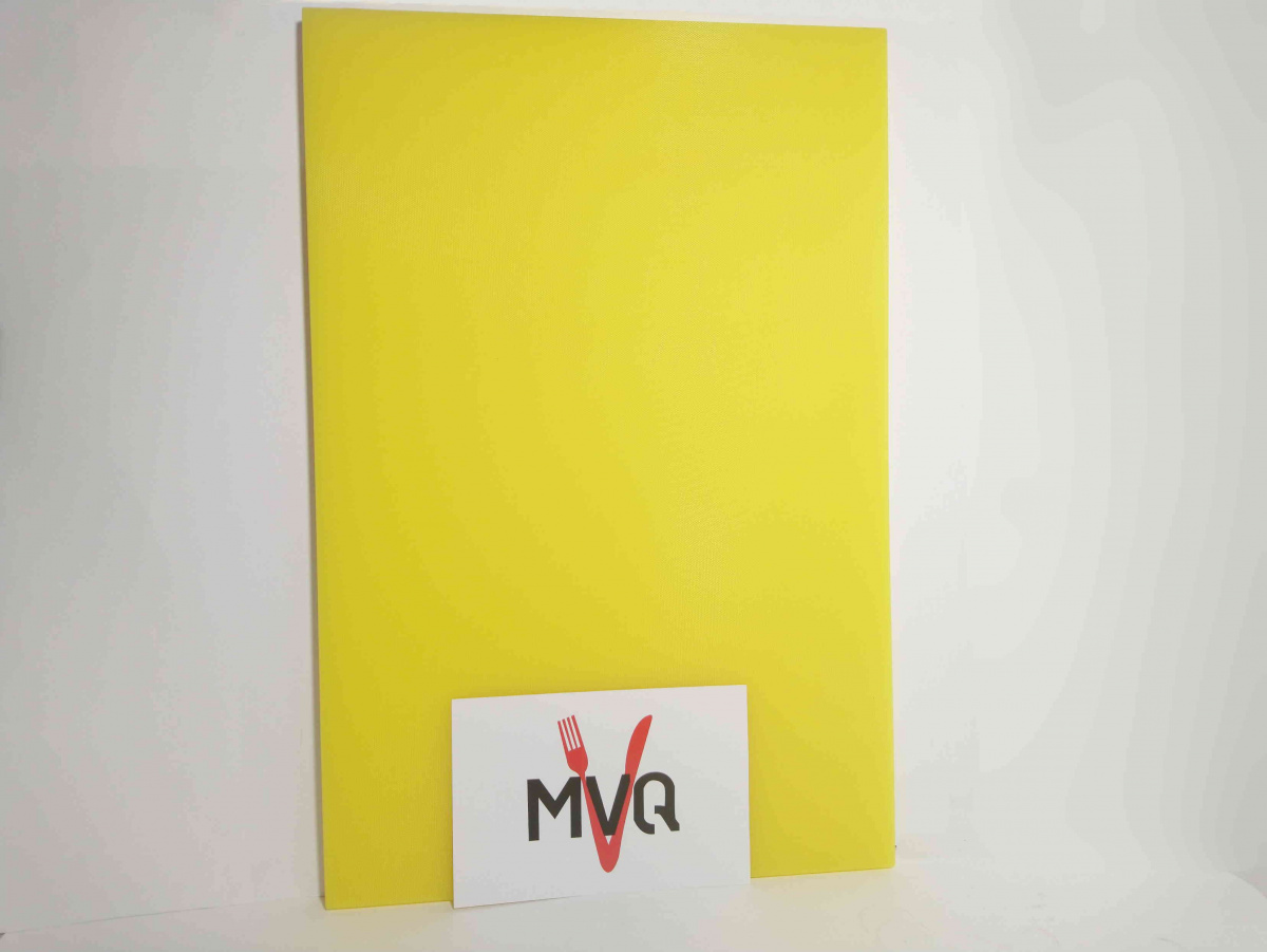 Доска разделочная пластиковая 60х40х1,8см желтая MVQ